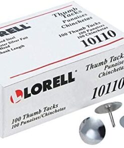 Lorell 5/16-Inch Steel Thumb Tacks (Pack of 100)