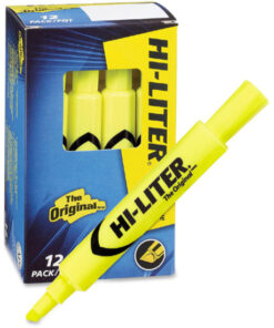 Alternative view of Avery® Desk-Style, Fluorescent Yellow, 1 Count (24000)