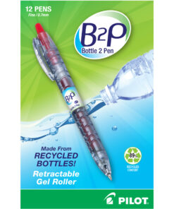 Alternative view of Pilot BeGreen B2P Fine Point Gel Pens - Red - Fine