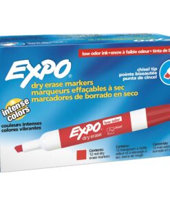 EXPO Large Barrel Dry-Erase Markers - Red
